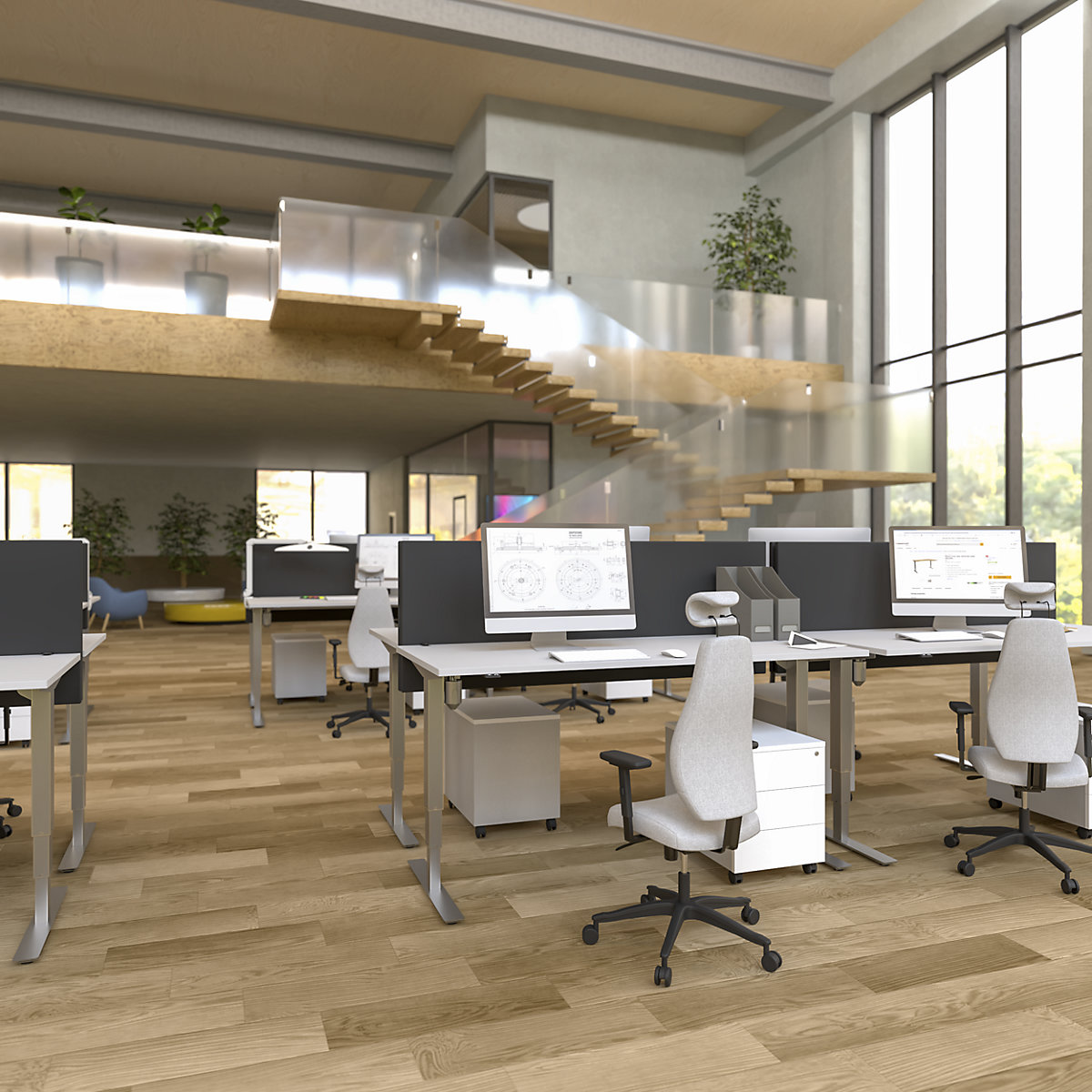 Bureau assis-debout électrique Atlanta (Illustration du produit 7)-6