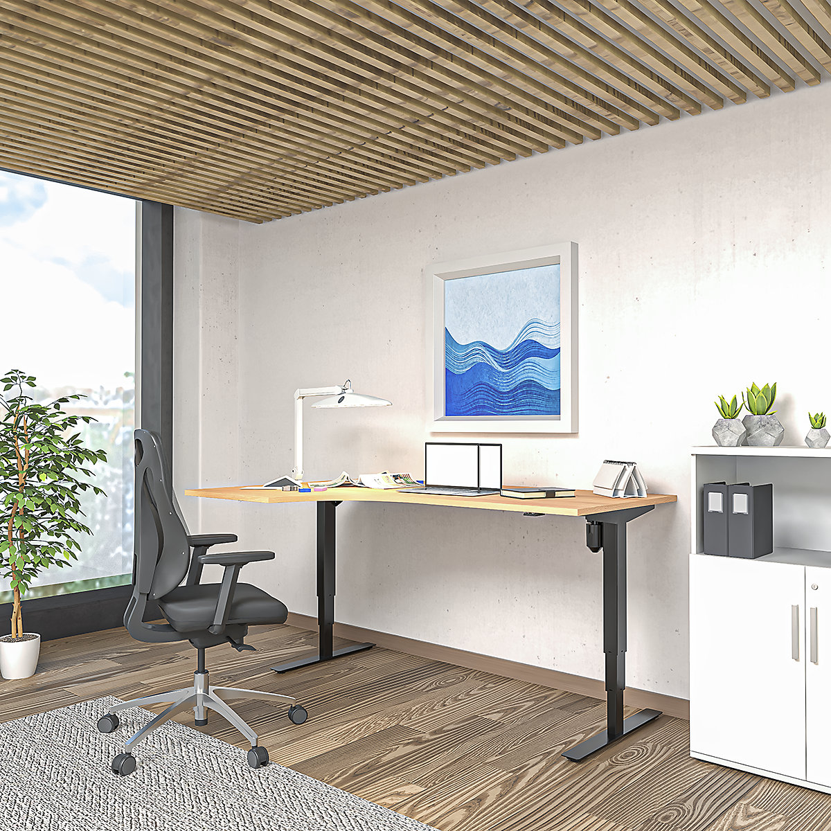 Bureau assis-debout électrique Atlanta (Illustration du produit 6)-5