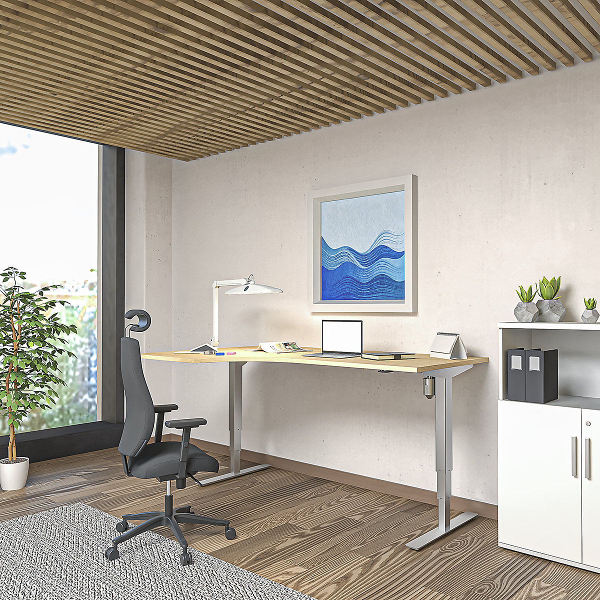 Bureau assis-debout électrique Atlanta (Illustration du produit 6)-5