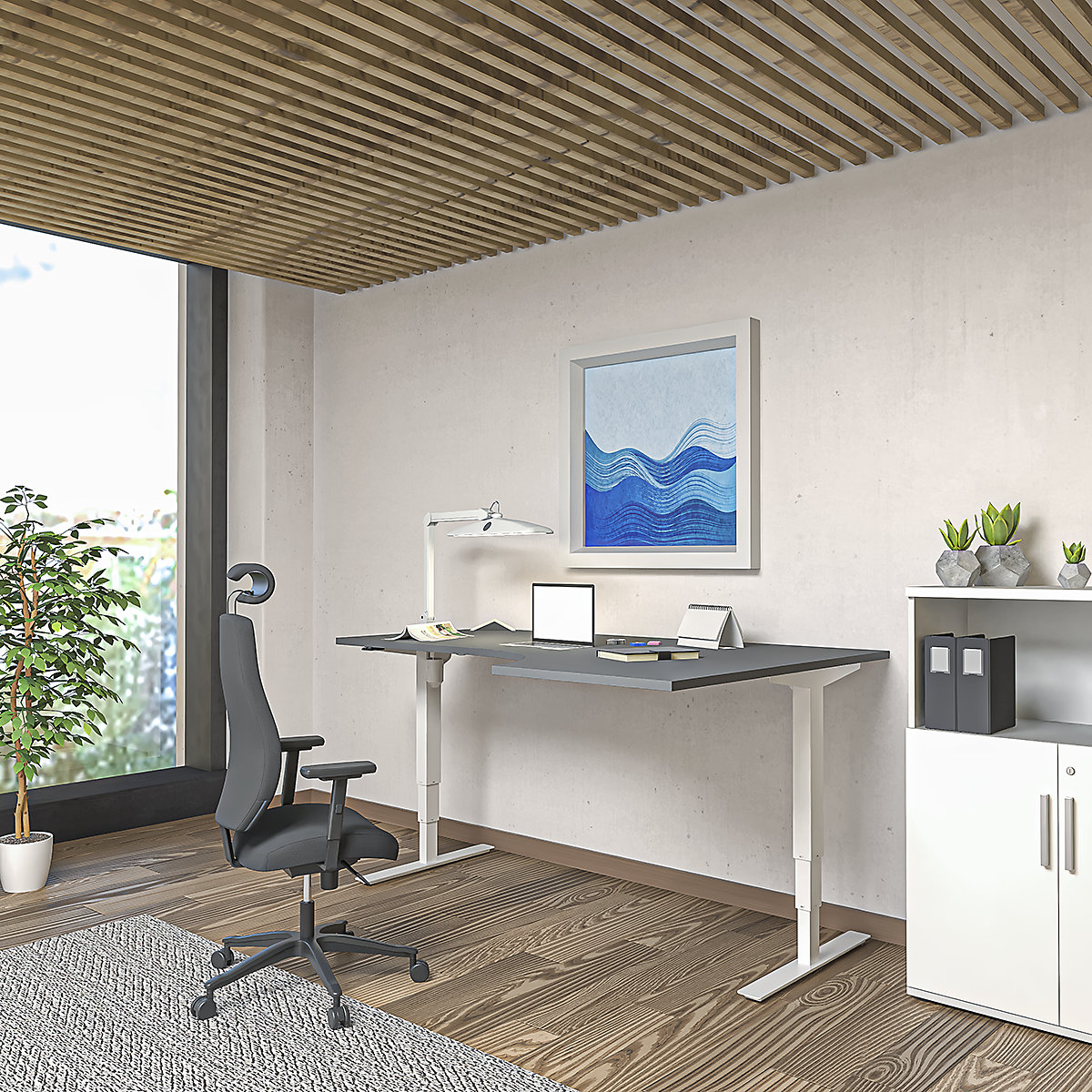 Bureau assis-debout électrique Atlanta (Illustration du produit 6)-5