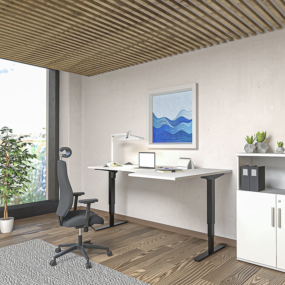 Bureau assis-debout électrique Atlanta (Illustration du produit 6)-5