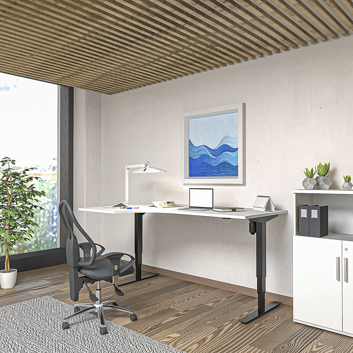 Bureau assis-debout électrique Atlanta (Illustration du produit 6)-5