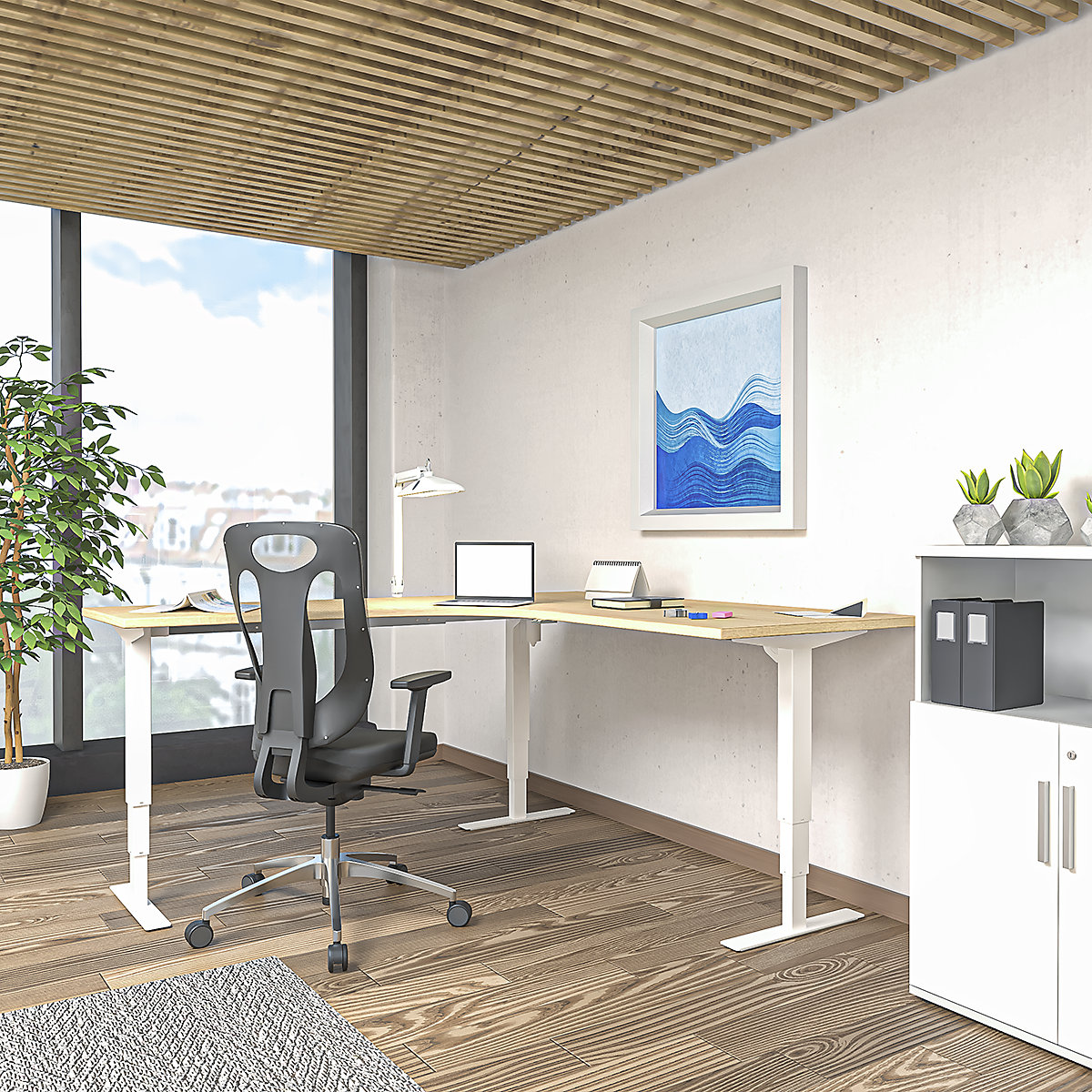 Bureau assis-debout électrique Atlanta (Illustration du produit 6)-5