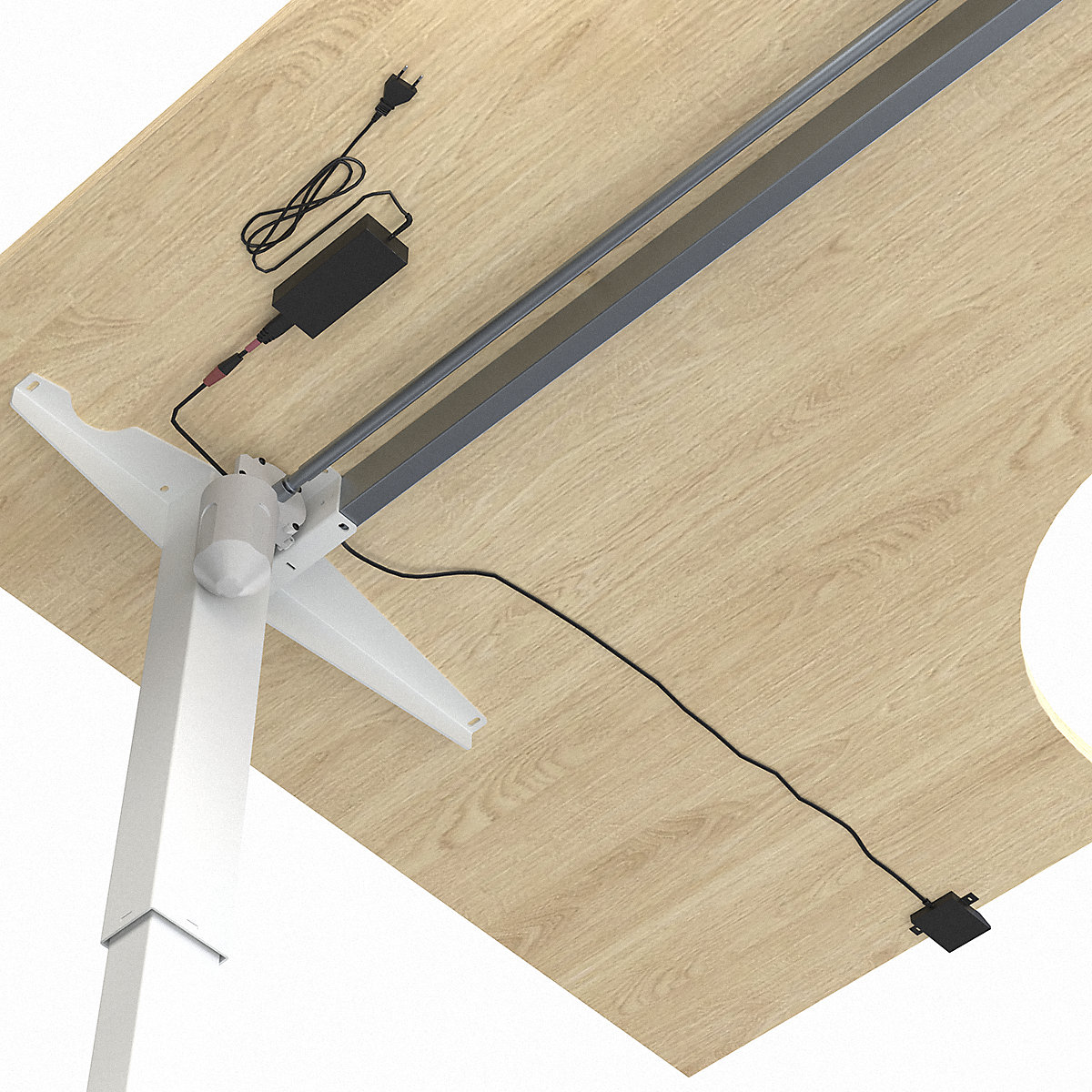Bureau assis-debout électrique Venla – eurokraft basic (Illustration du produit 7)-6