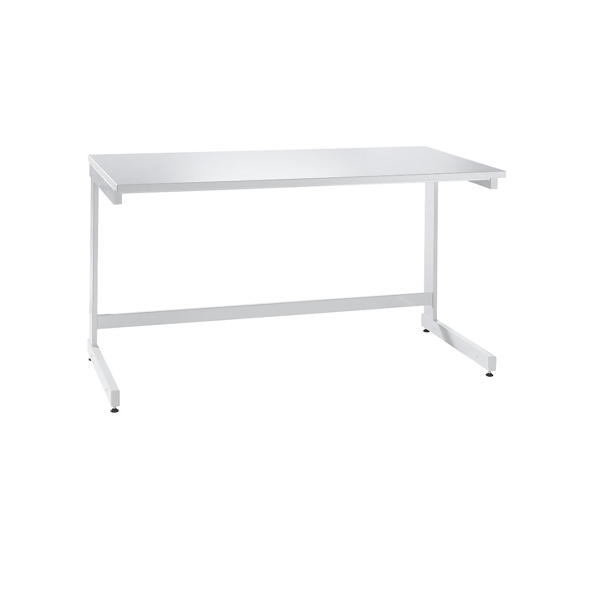 Table de laboratoire à piétement en L