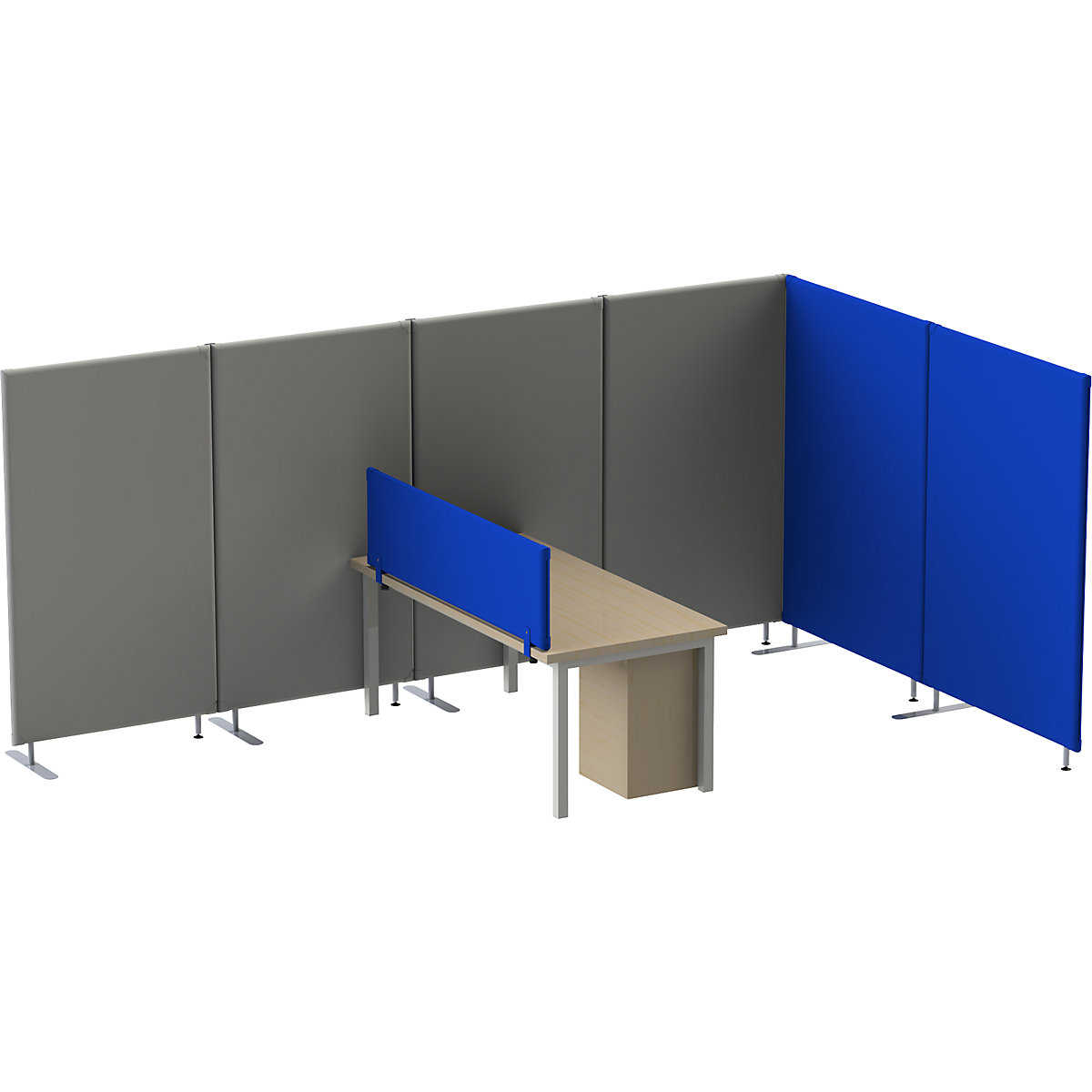 Panneau d'isolation acoustique pour table – eurokraft pro (Illustration du produit 4)-3