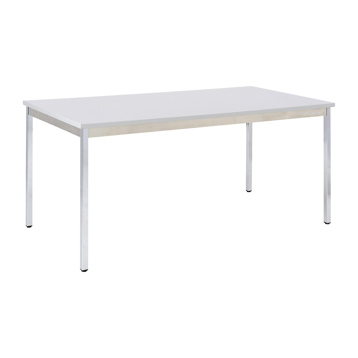 Table polyvalente – eurokraft basic, rectangulaire, l x h 1200 x 740 mm, profondeur 600 mm, plateau gris clair, piétement chromé-11