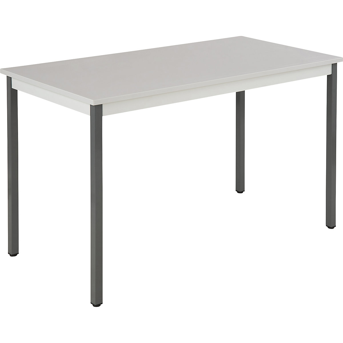 Table polyvalente – eurokraft basic, rectangulaire, l x h 1200 x 740 mm, profondeur 600 mm, plateau gris clair, piétement gris basalte-10