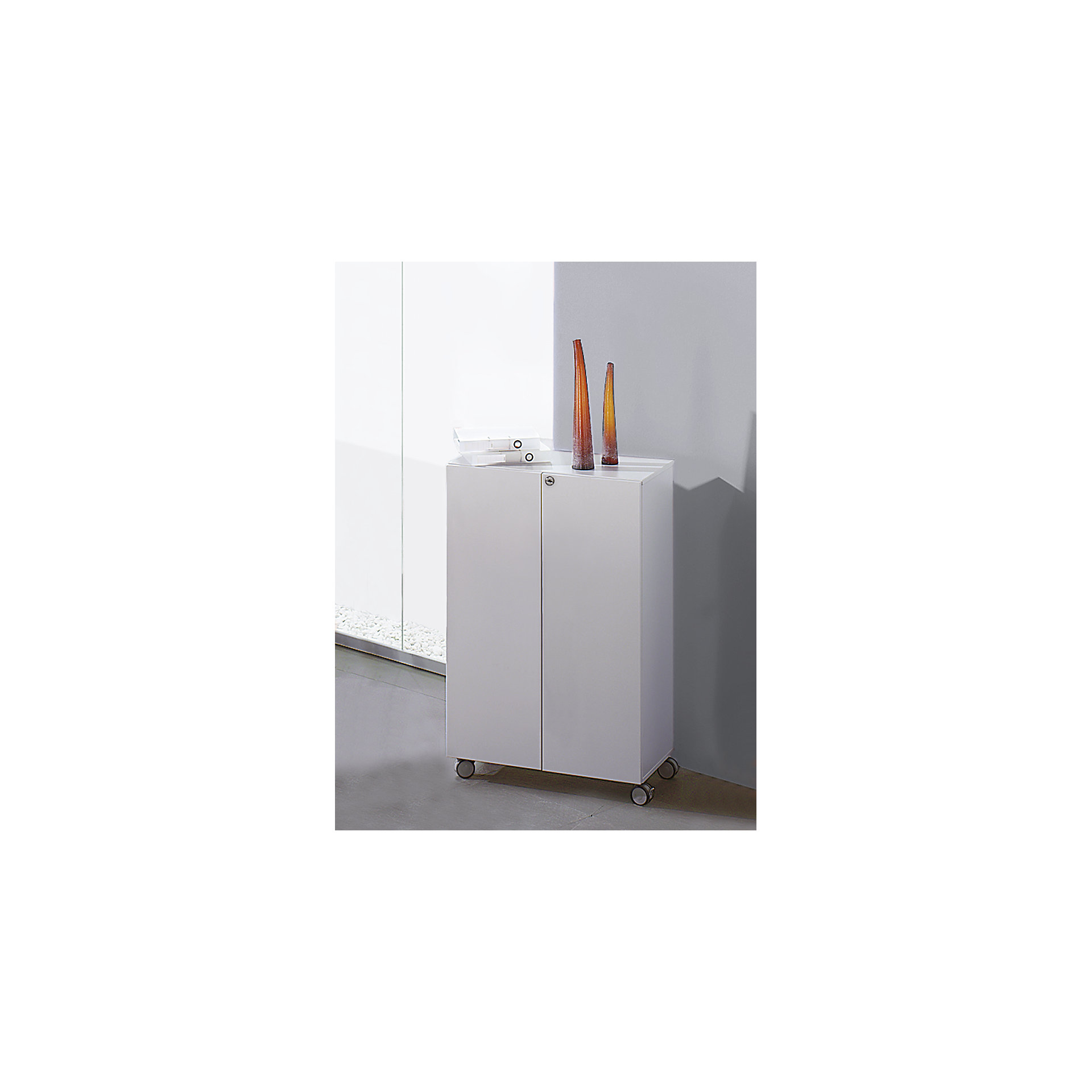 CONTACT Aktenschrank: 2 Fachböden, mit Rollen | KAISER+KRAFT Deutschland