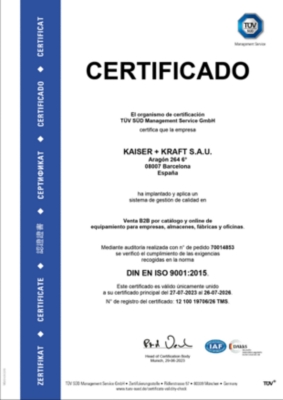 ISO 9001 certificado