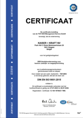ISO 9001 certifikaat