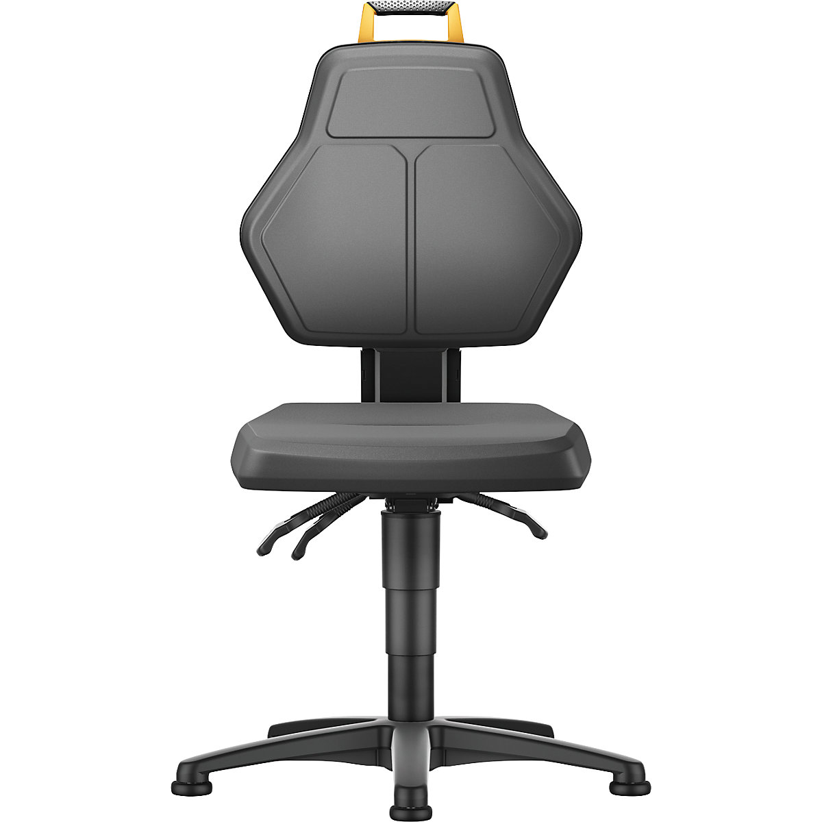 Cadeira de trabalho giratória, preta – eurokraft pro (Imagem do produto 8)-7
