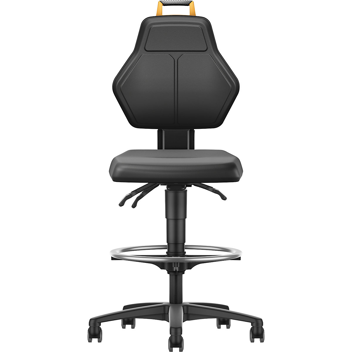Cadeira de trabalho giratória, preta – eurokraft pro (Imagem do produto 2)-1