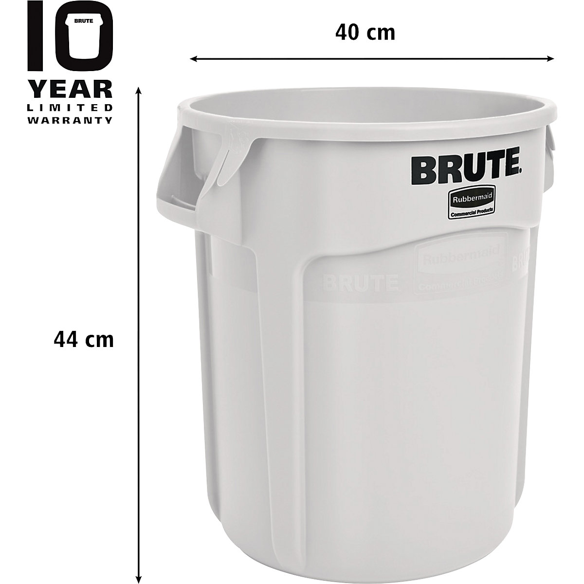 Contentor universal BRUTE®, redondo – Rubbermaid (Imagem do produto 2)-1