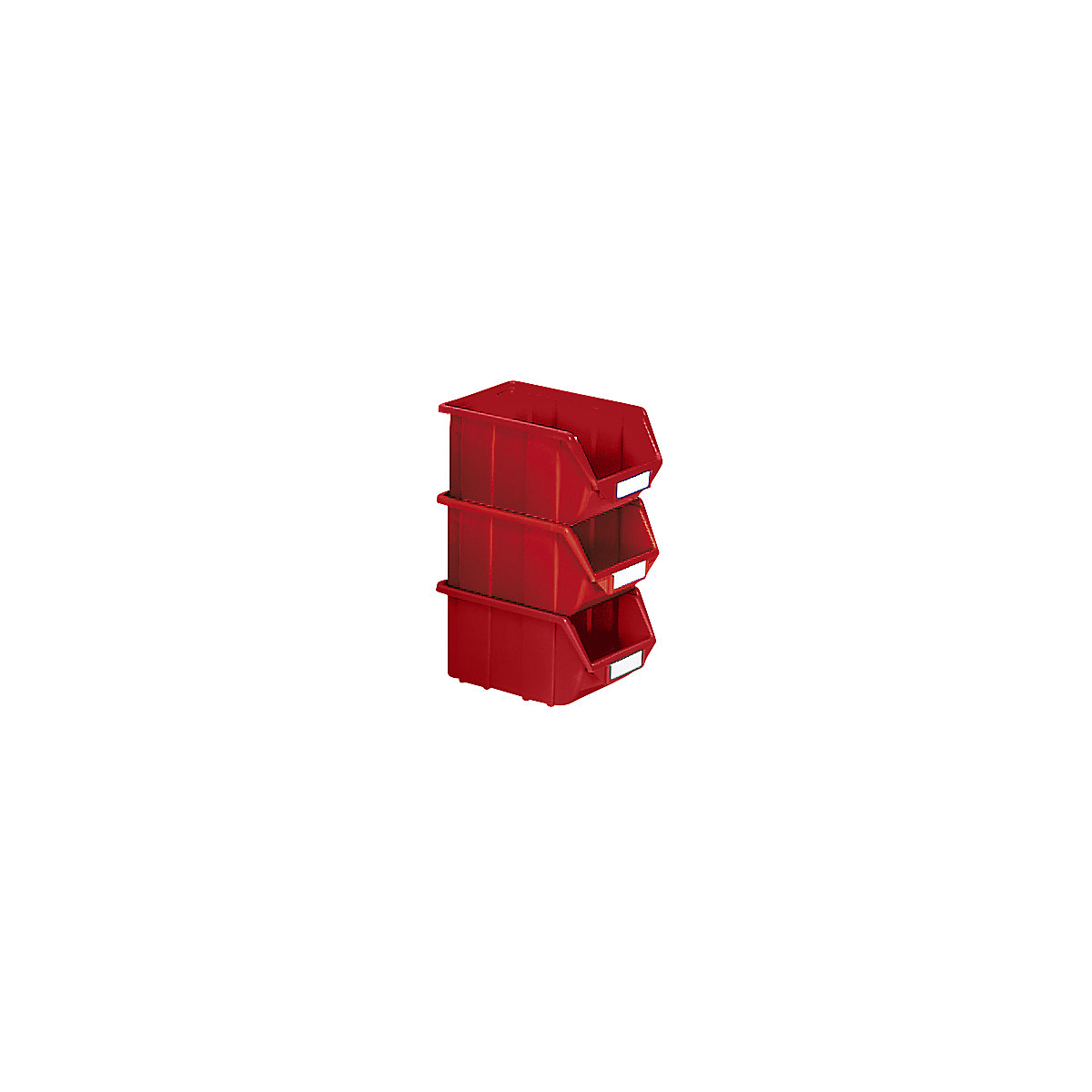 Caixa de armazenagem à vista em polipropileno, CxLxA 125 x 113 x 64 mm, embalagem de 30 unid., vermelho, embalagem com 30 unid.-6