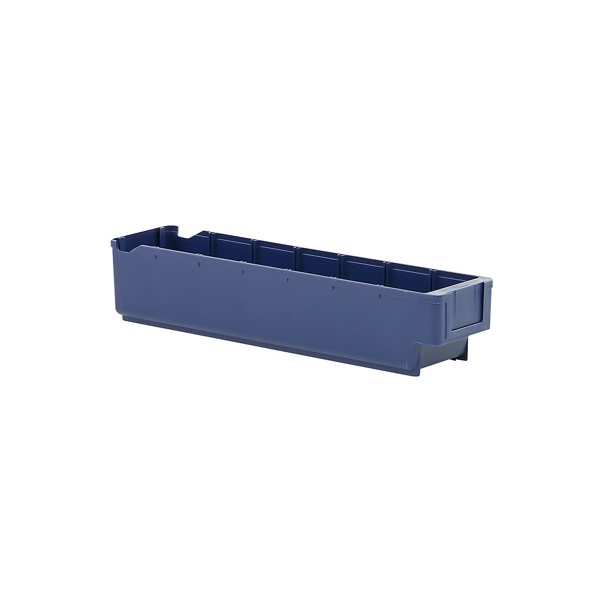Caixa para estante em polipropileno, azul, CxLxA 400 x 94 x 80 mm, embalagem com 40 unid.-5
