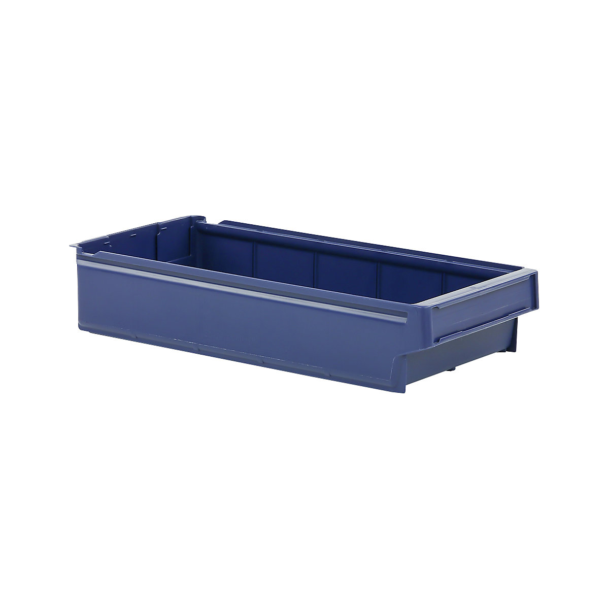 Caixa para estante em polipropileno, azul, CxLxA 500 x 230 x 100 mm, embalagem com 9 unid.-4