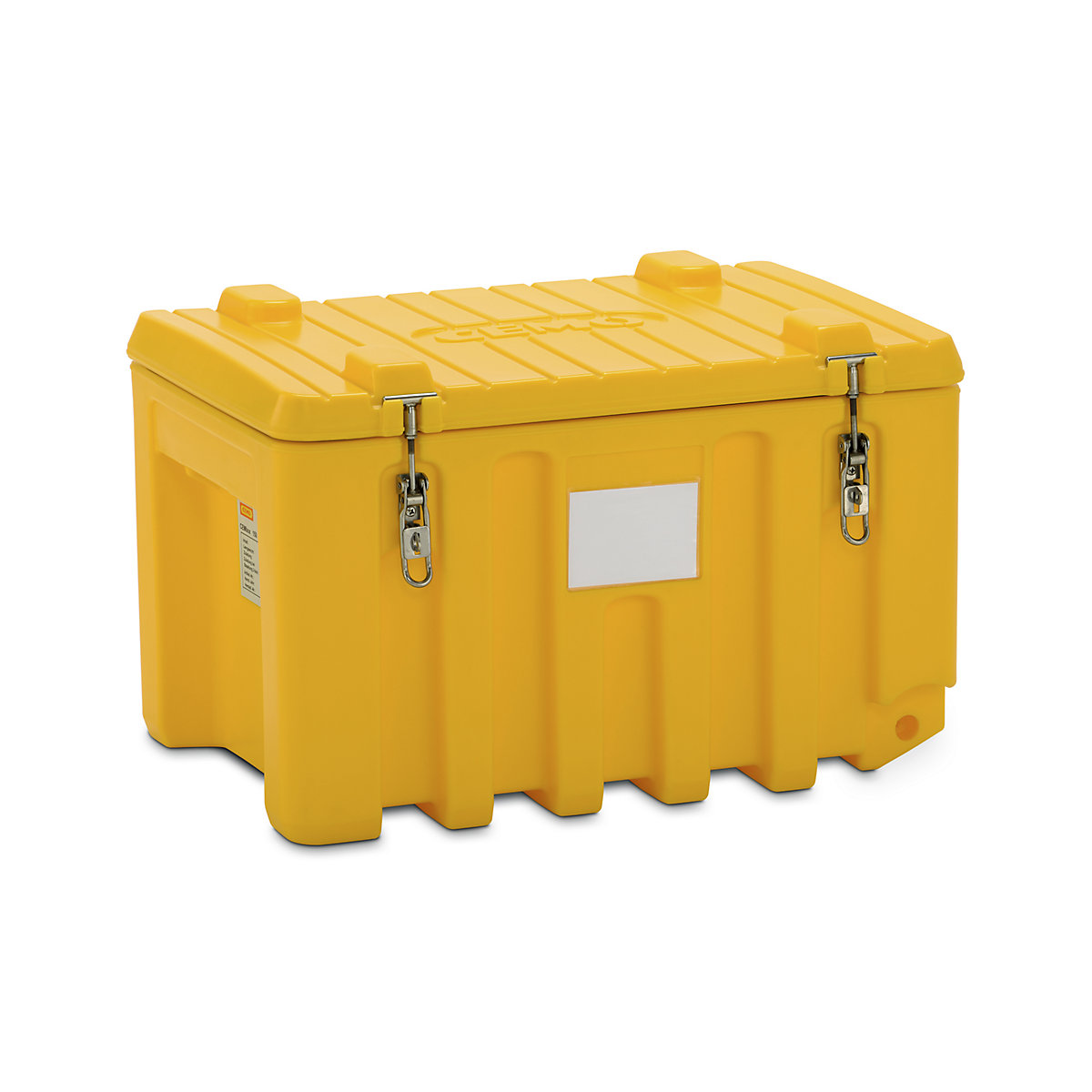 Caixa universal em polietileno – CEMO, capacidade de 150 l, capacidade de carga de 100 kg, amarelo-3