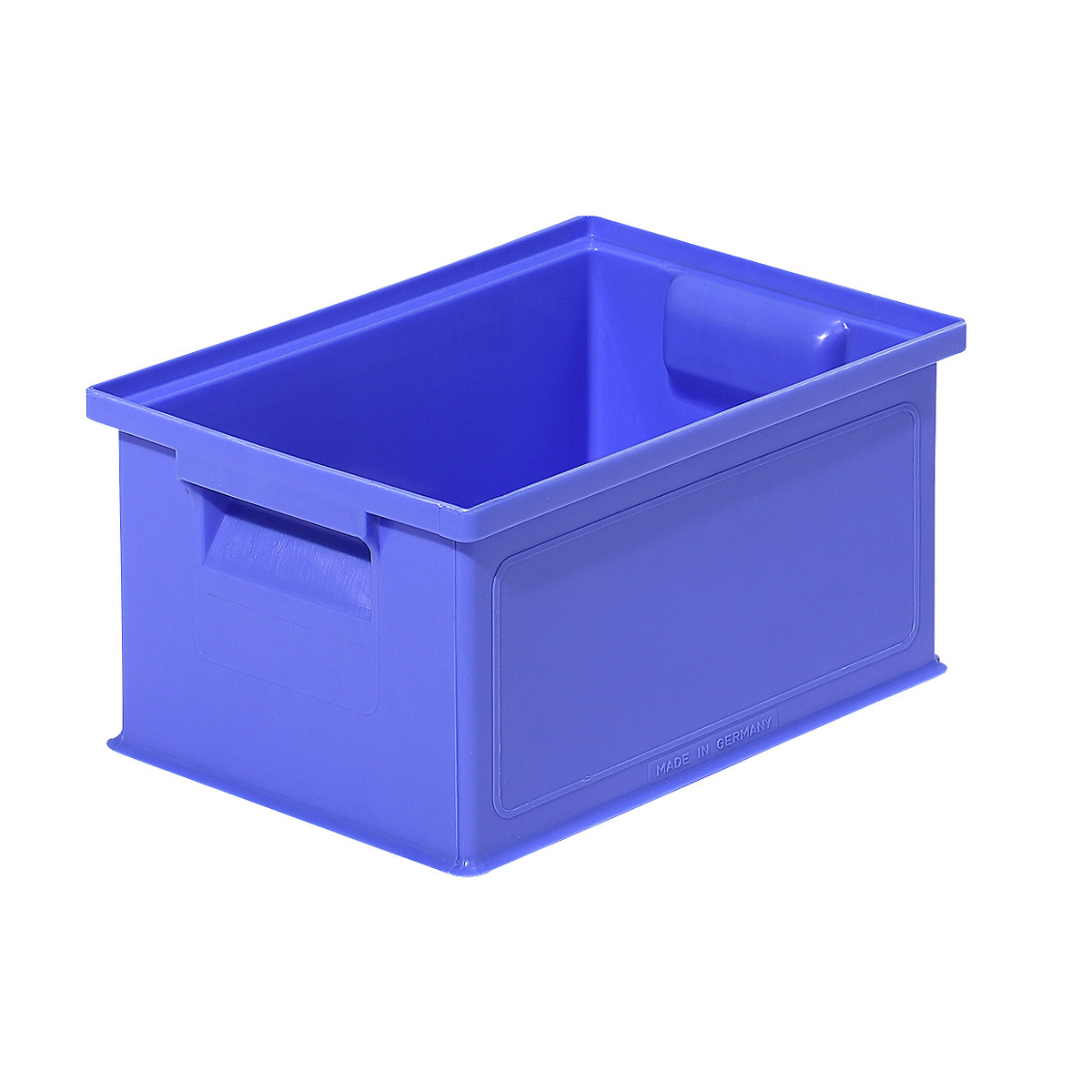 Caixa de transporte empilhável, CxLxA 310 x 210 x 145 mm, cor azul, embalagem com 20 unidades-3
