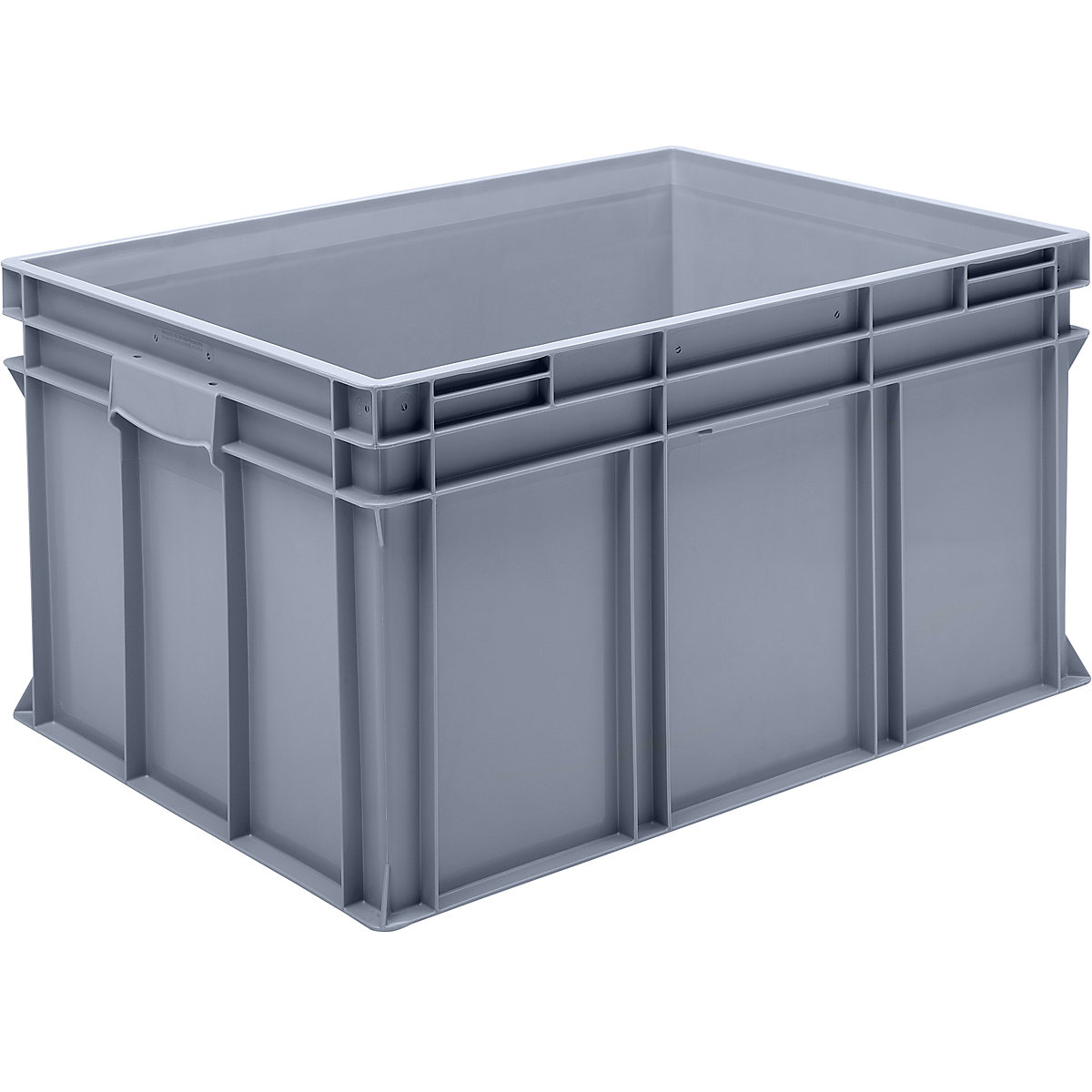 Recipiente empilhável Euro em polipropileno (PP), capacidade de carga 20 kg, cinzento prateado, volume 175 l, altura exterior 425 mm, UE 1 unid.
