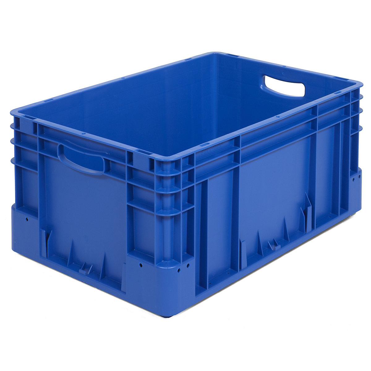 Recipiente industrial, capacidade 50,8 l, CxLxA 600 x 400 x 270 mm, embalagem de 4 unid., azul