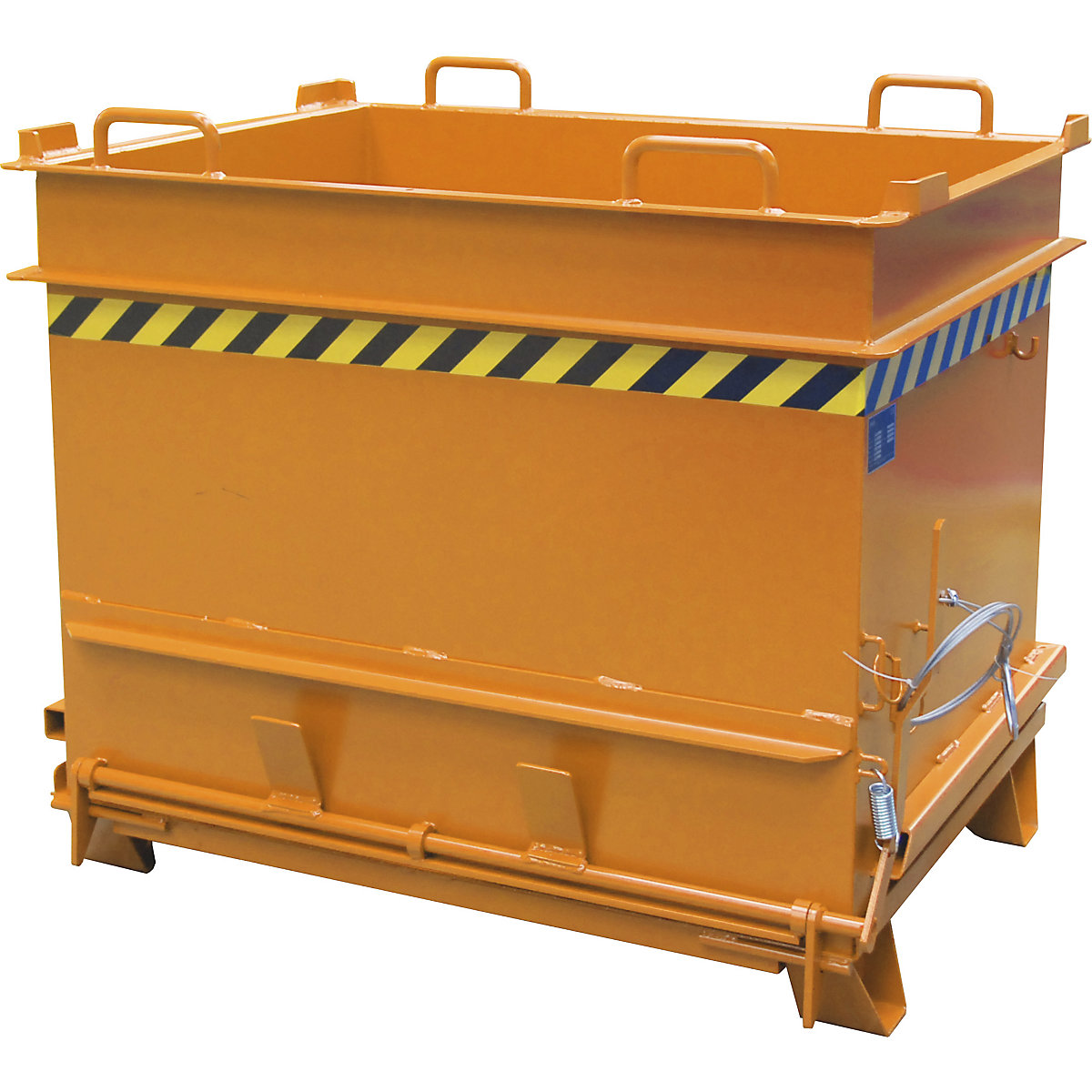 Contentor para materiais de construção BC, com desbloqueio da garra para pedras – eurokraft pro, LxA 1310 x 1160 mm, amarelo alaranjado-4