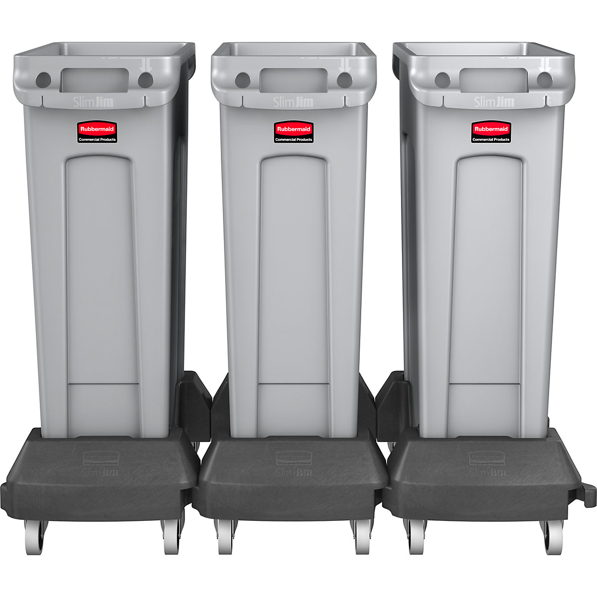 Coletor de materiais recicláveis/balde do lixo SLIM JIM® – Rubbermaid (Imagem do produto 4)-3