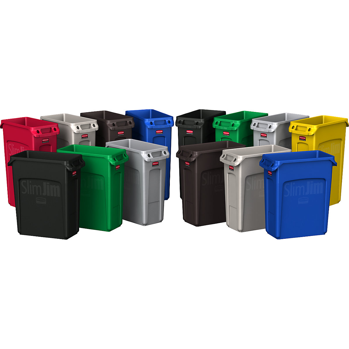 Coletor de materiais recicláveis/balde do lixo SLIM JIM® – Rubbermaid (Imagem do produto 25)-24