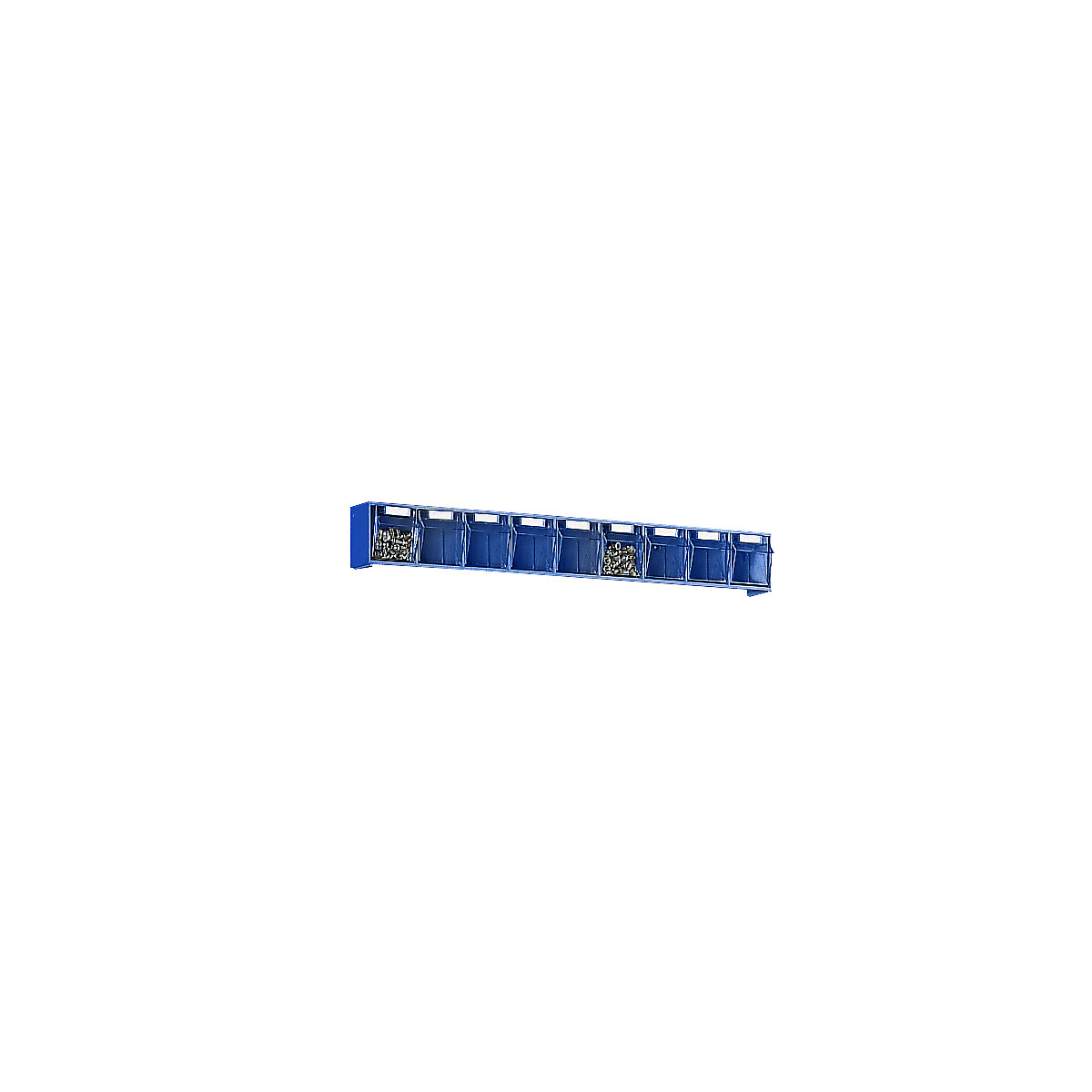 Caja abatible modular, H x A x P del cuerpo 77 x 600 x 62 mm, 9 cajas azules-7