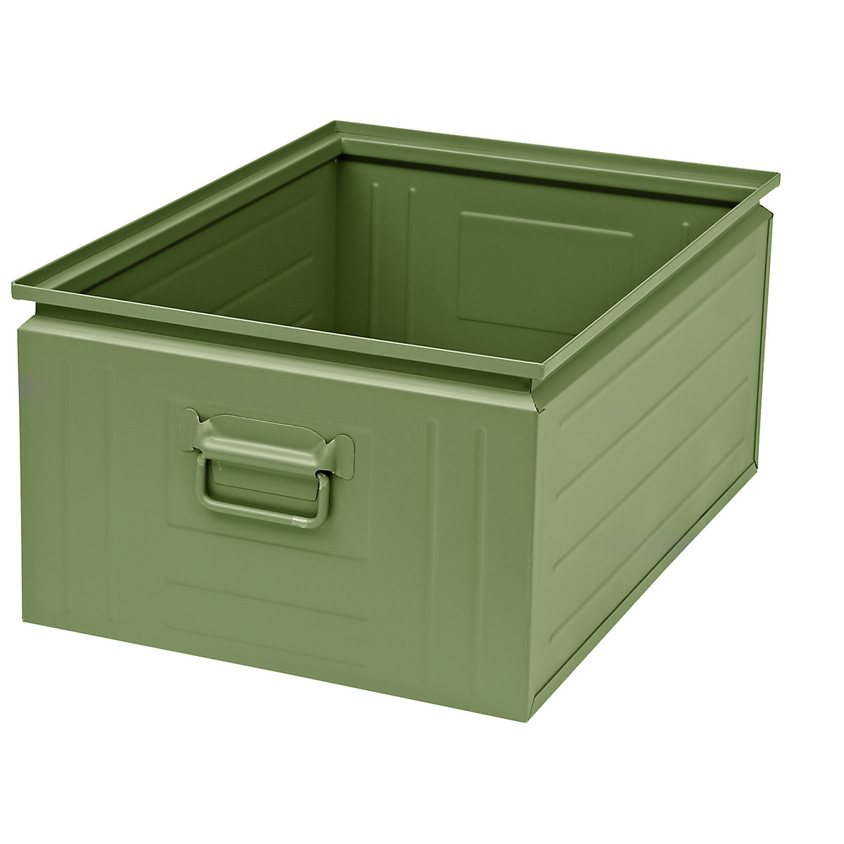 Caja apilable de chapa de acero