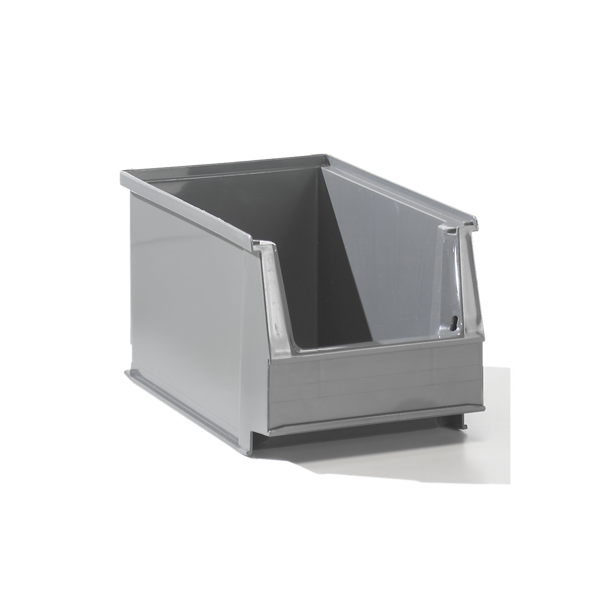 Caja visualizable de PE reciclado, L x A x H 230 x 140 x 130 mm, gris, UE 50 unidades-6