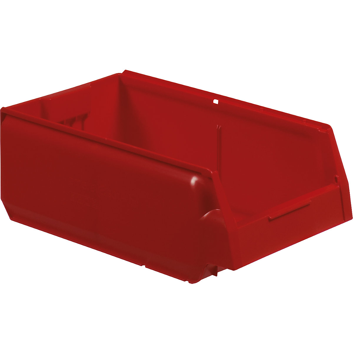 Contenedor de plástico para almacenamiento, piezas pequeñas, 11 x 18 x 10,  rojo, lote de 4
