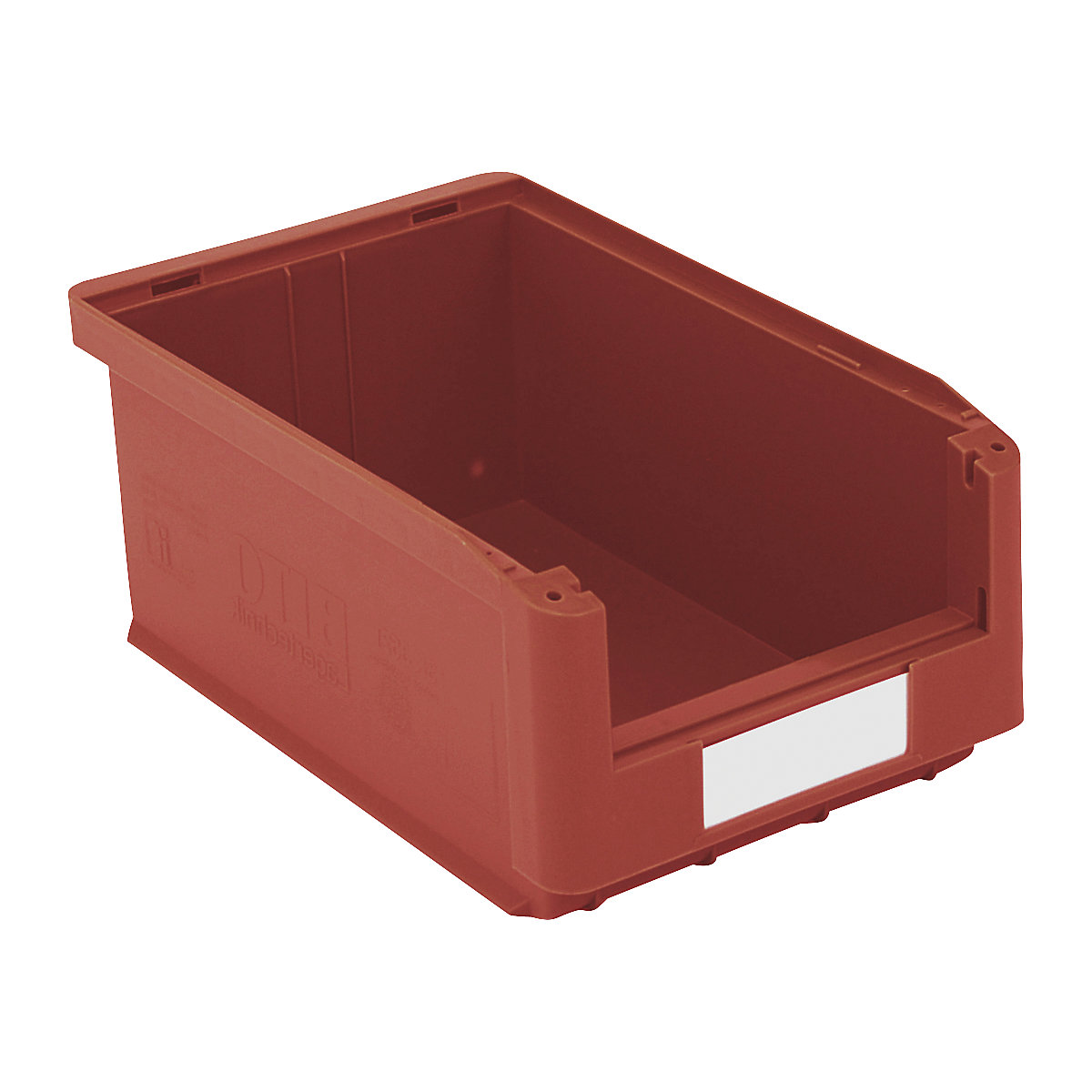 Caja visualizable – BITO, L x A x H 350 x 210 x 145 mm, UE 10 unid., rojo-4