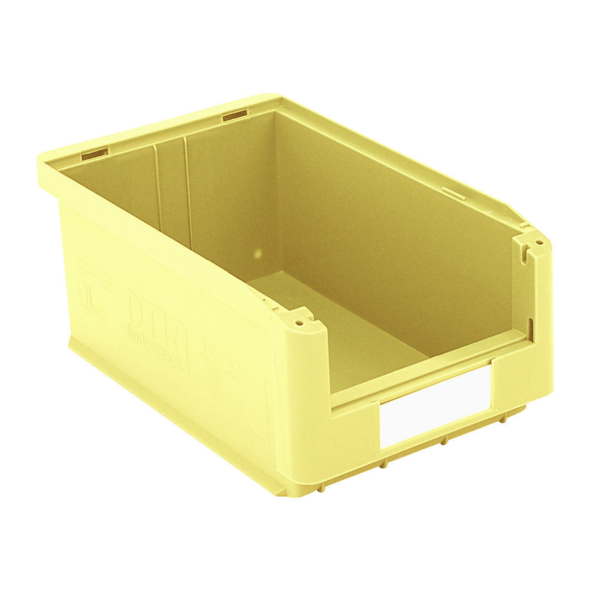 Caja visualizable – BITO, L x A x H 350 x 210 x 145 mm, UE 10 unid., amarillo-2