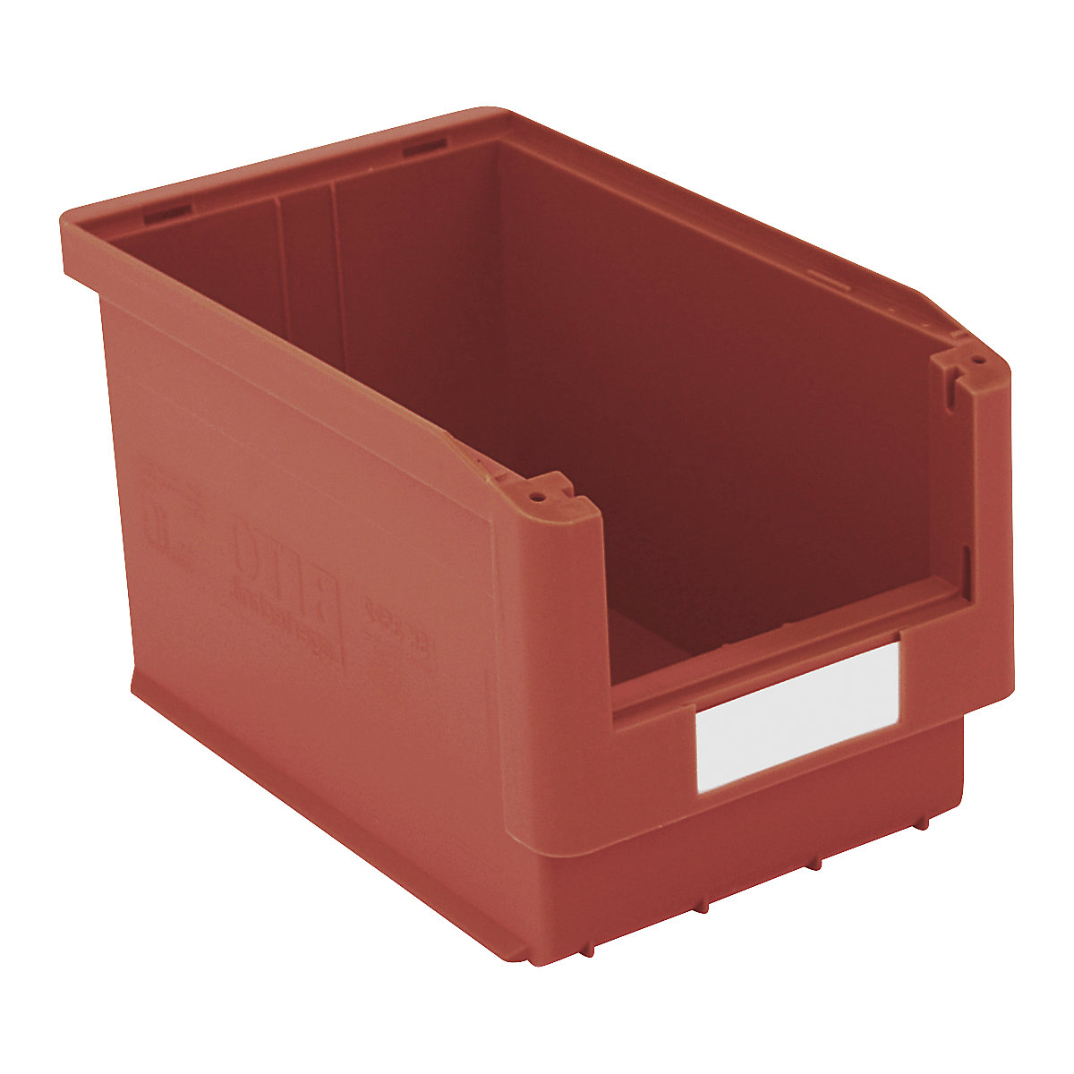 Caja visualizable – BITO, L x A x H 350 x 210 x 200 mm, UE 10 unid., rojo-3