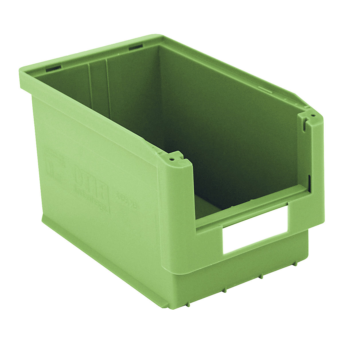 Caja visualizable – BITO, L x A x H 350 x 210 x 200 mm, UE 10 unid., verde-2