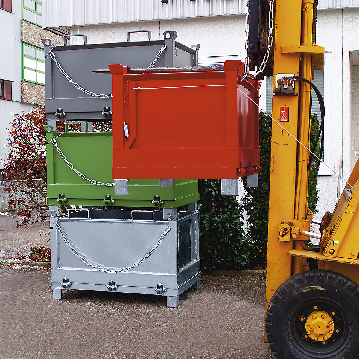 Contenedor con trampilla – eurokraft pro (Imagen del producto 3)-2