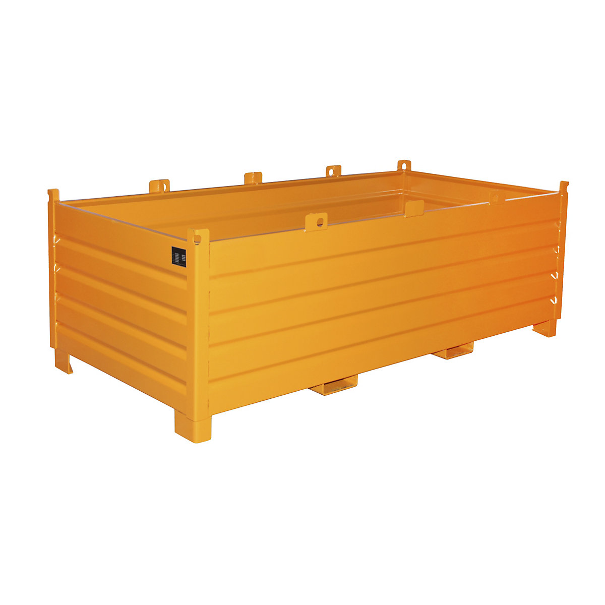 Recipiente colector – eurokraft pro, capacidad 2,0 m³, amarillo naranja-8