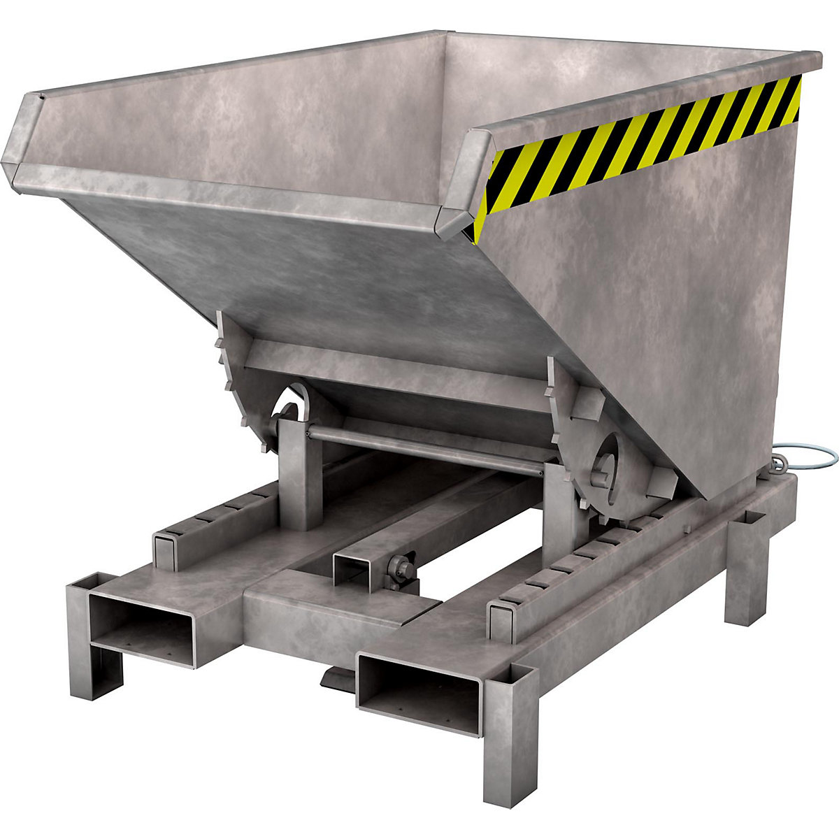 Volquete para cargas pesadas – eurokraft pro, capacidad 0,3 m³, carga máx. 4000 kg, galvanizado al horno según EN ISO 1461-8