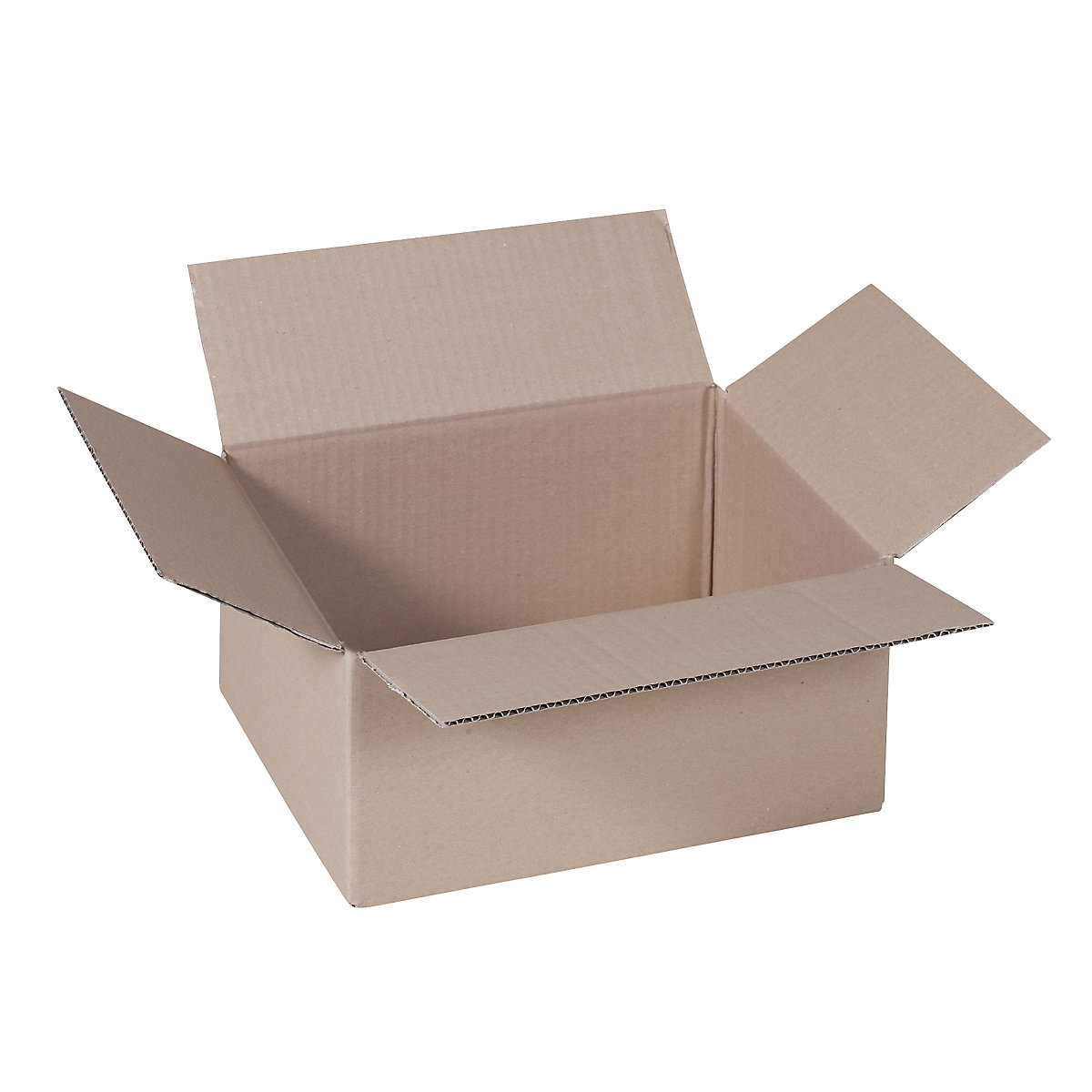 Caja plegable, FEFCO 0201, de cartón ondulado simple, dimensiones interiores 400 x 300 x 250 mm, UE 100 unid.-12