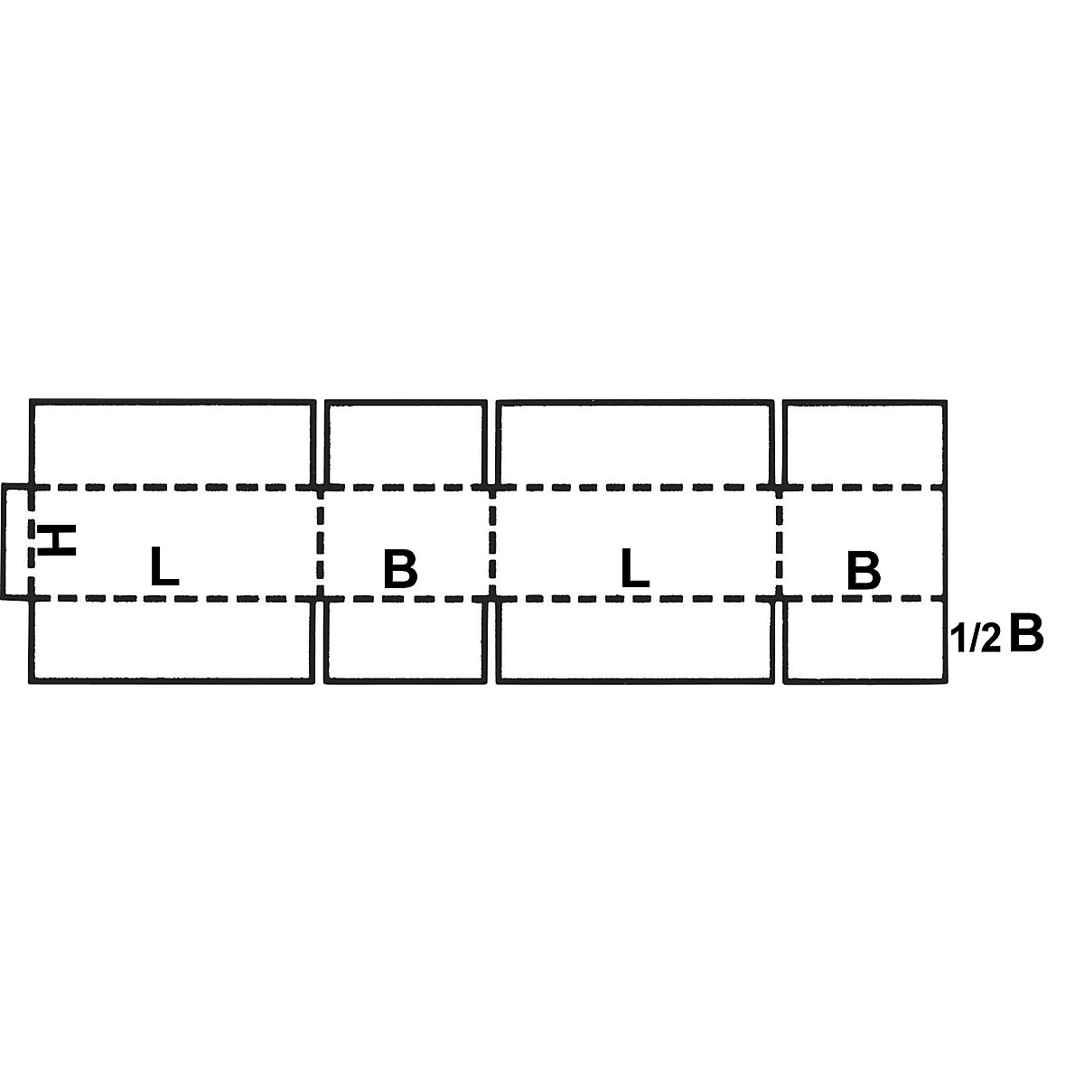 Caja plegable, FEFCO 0201 (Imagen del producto 383)-382