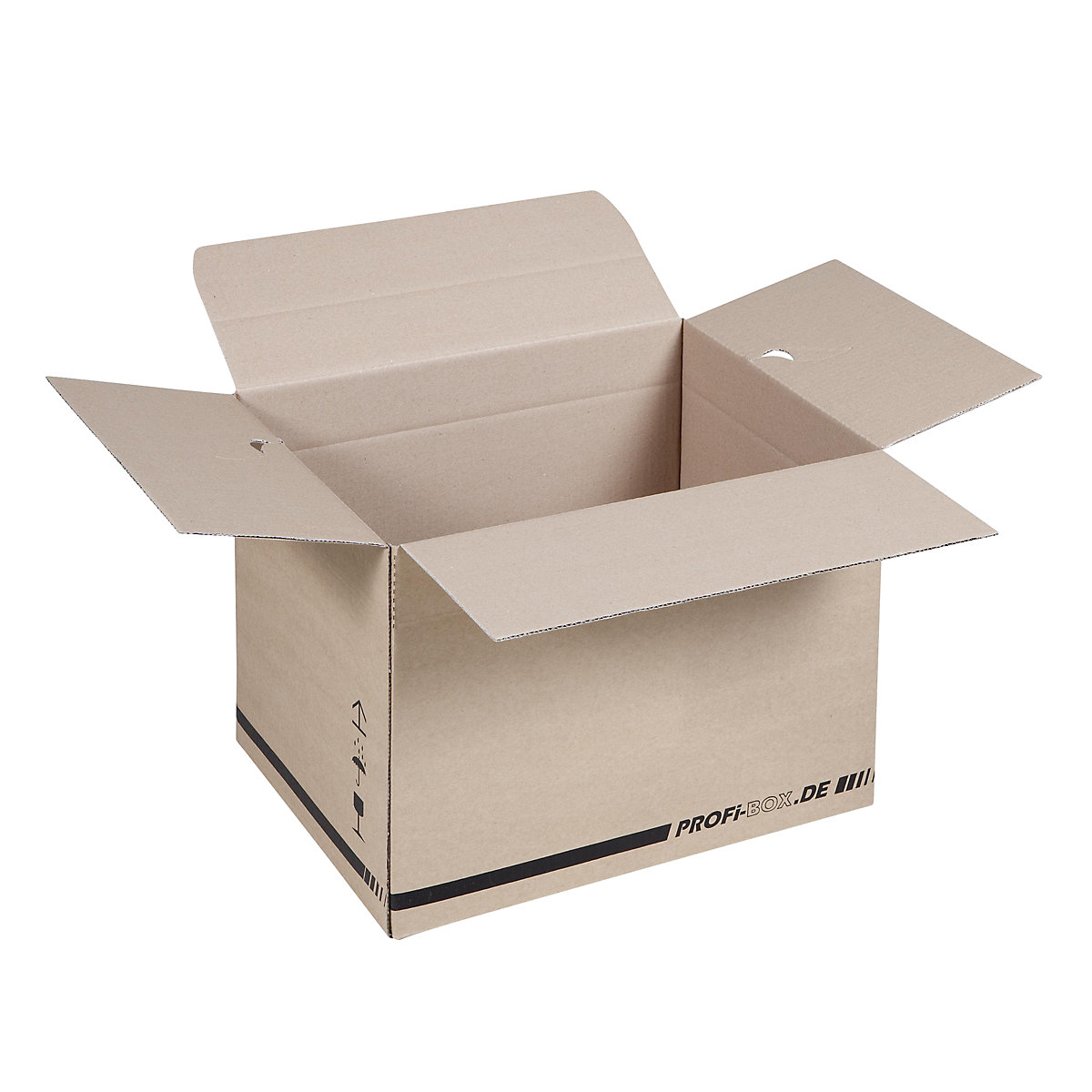 Professional boxes, made of single fluted cardboard, FEFCO 0701, internal dimensions 384 x 284 x 284 mm, pack of 50-7