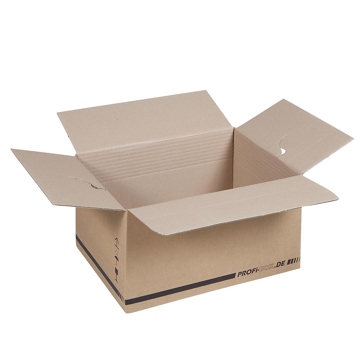 Professional boxes, made of single fluted cardboard, FEFCO 0701, internal dimensions 445 x 315 x 235 mm, pack of 50-10