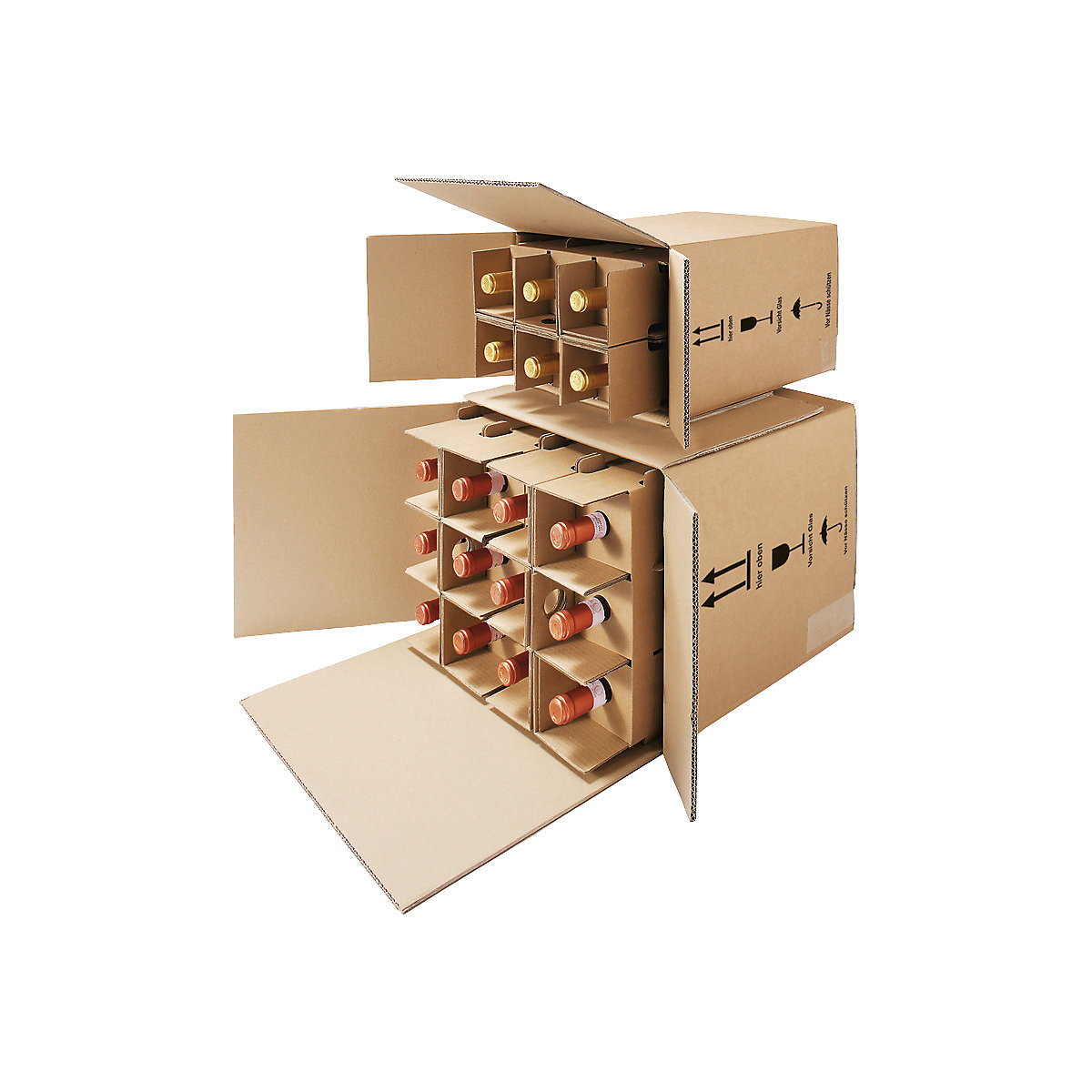Post/DHL/UPS bottle box – ratioform (Product illustration 2)-1