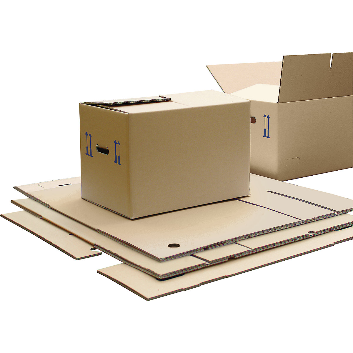 lid and bottom carton corrugated 3 layers cardboard cube storage