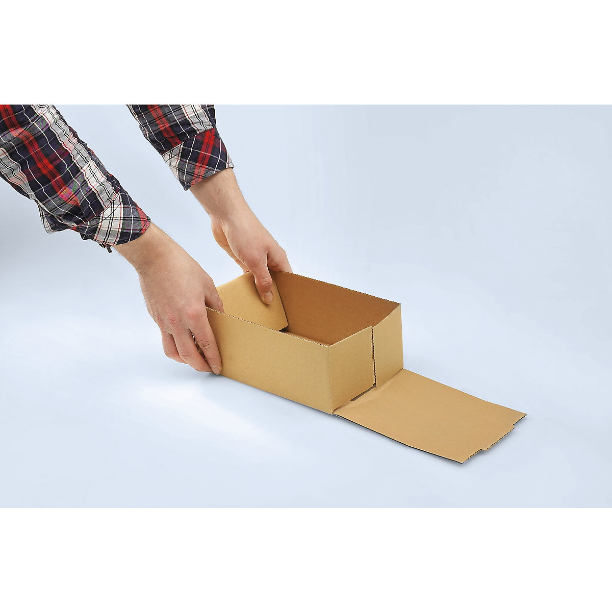 Cardboard boxes with push-on lid, two-part, FEFCO 0330 (Product illustration 328)-327