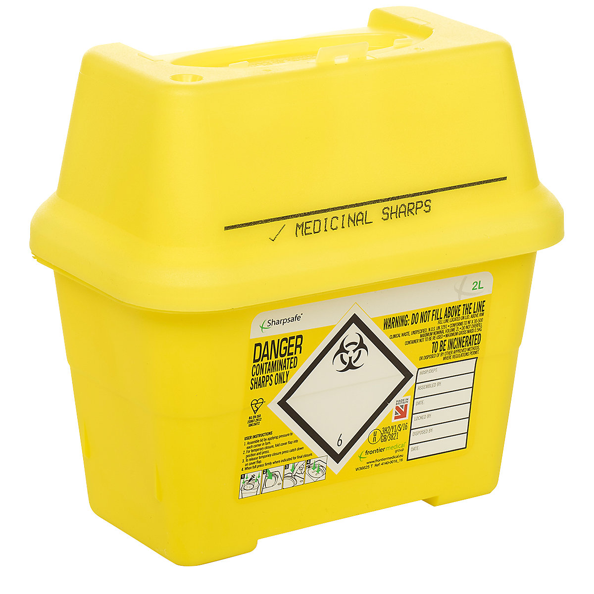 Blade and knife box – COBA, for safe disposal, capacity 2 l-1