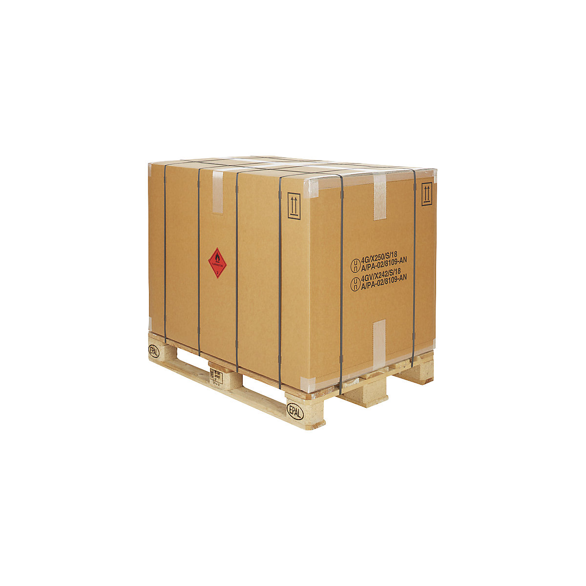 Caisse carton pour produits dangereux PREMIUM, marron, dim. int. 1170 x 770 x 800 mm-2