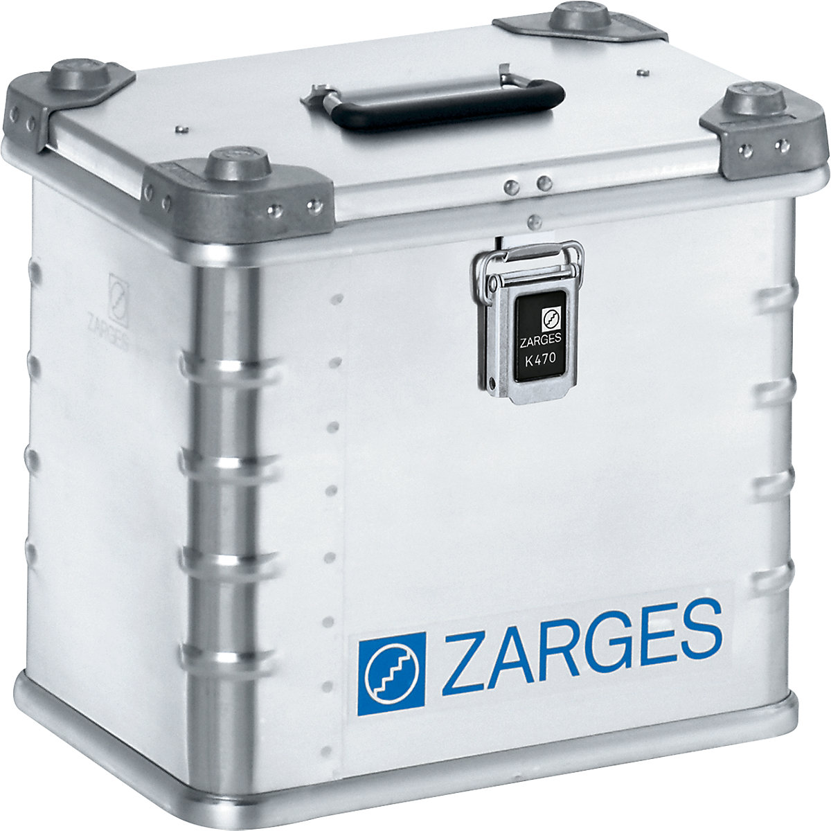 Contenitore per il trasporto in alluminio – ZARGES, capacità 27 l, lungh. x largh. x alt. interne 350 x 250 x 310 mm, in versione robusta