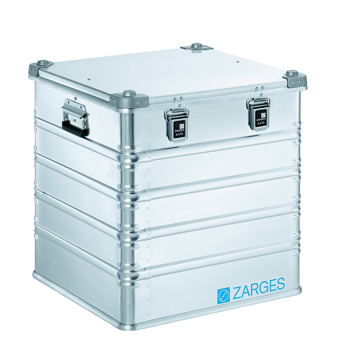 Contenitore per il trasporto in alluminio – ZARGES, capacità 175 l, lungh. x largh. x alt. interne 550 x 550 x 580 mm, in versione robusta